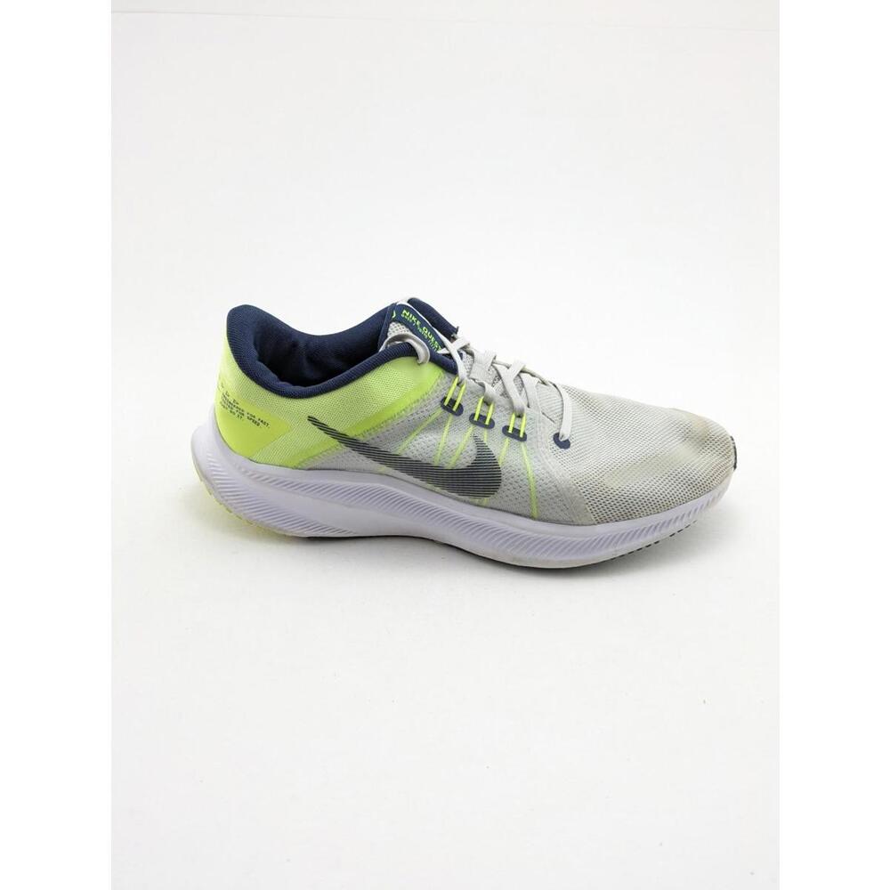 Mens Nike Quest 4 Gray Volt Green Comfort Running Shoes DA1105-003 Size 10.5 - Picture 3 of 7